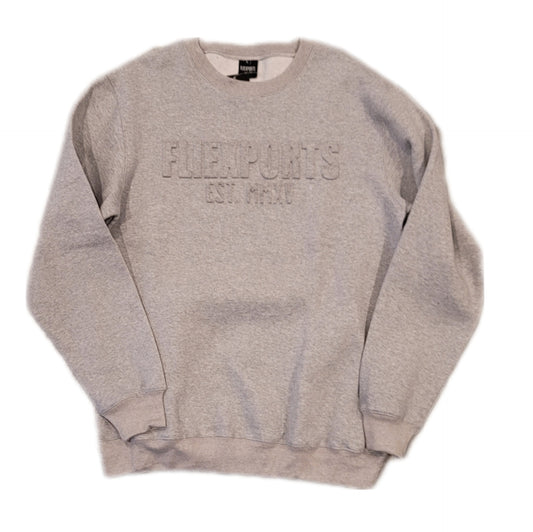 Levels Embossed Crewneck - Fliexports