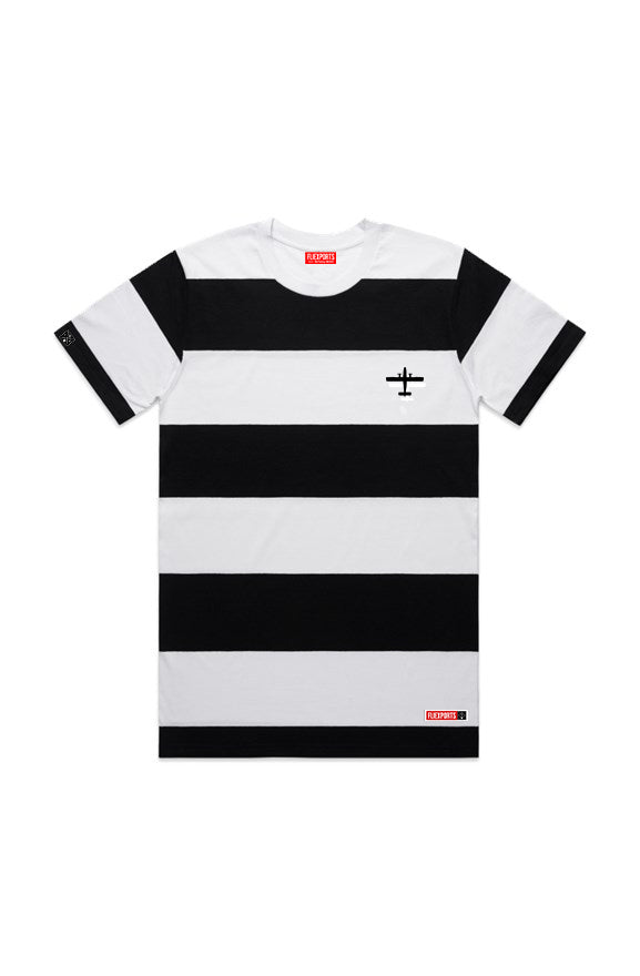 Fliexports Wide Striped Tee - Fliexports