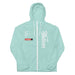 Aqua/White Zipper